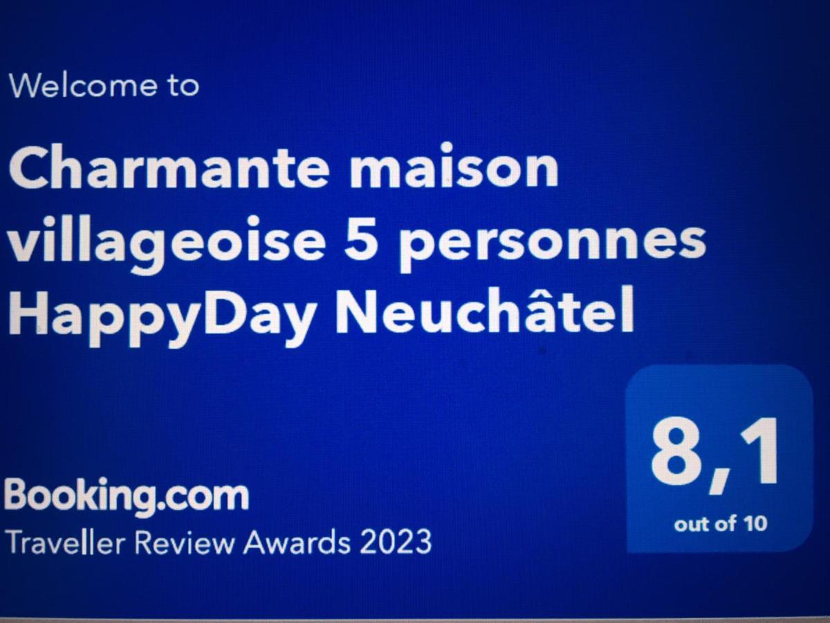 Charmante Maison Villageoise 5 Personnes Happyday Neuchatel Saint-Blaise Eksteriør billede